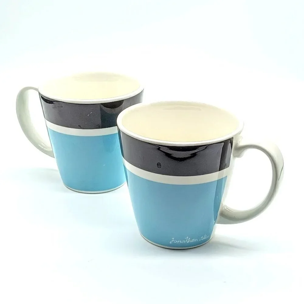 Jonathan Adler Happy Home Palm Beach Basics Ceramic Mugs